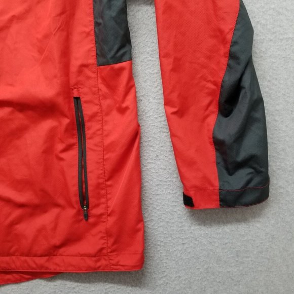 Nike Jacket Mens XL Red Zip‎ Pockets Hooded Baseball Windbreaker - Picture 3 of 14